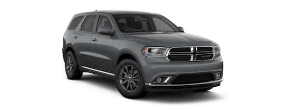 A gray 2019 Dodge Durango on white