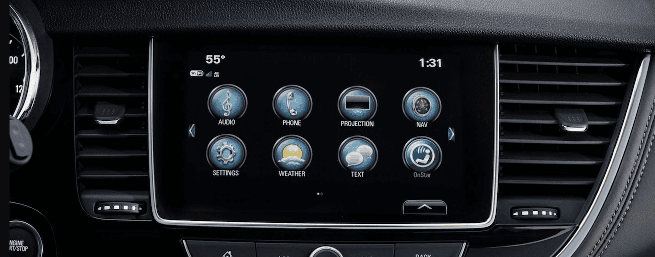 The Infotainment system in the 2019 Buick Encore
