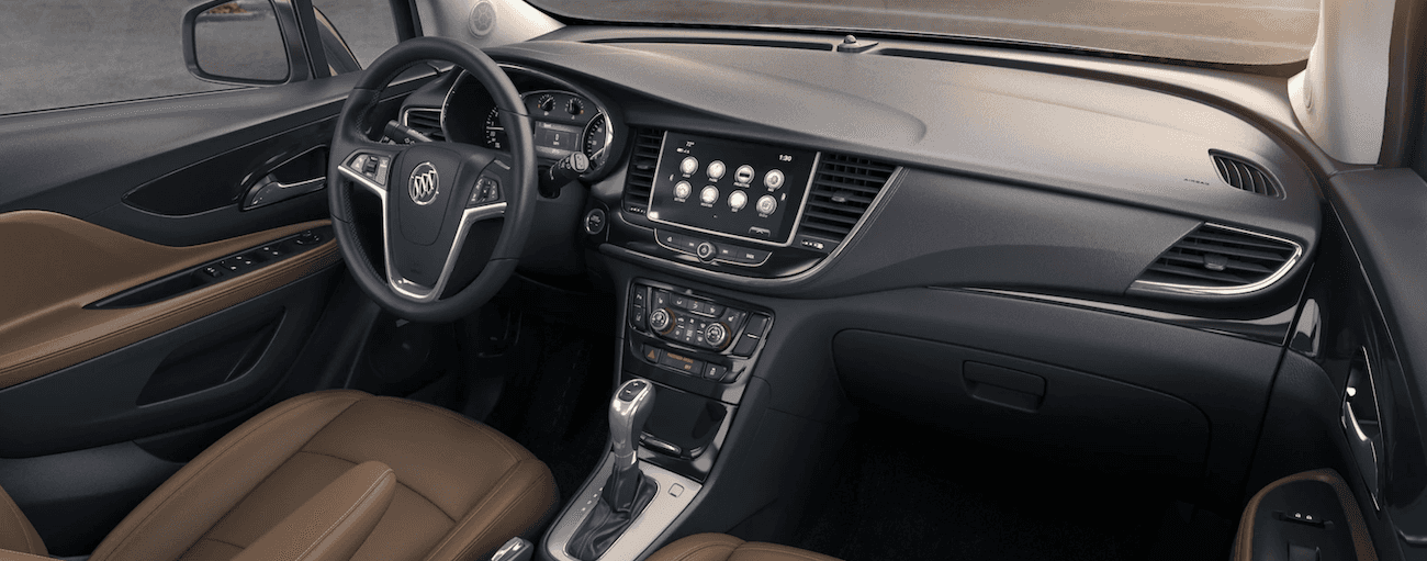 The tech filled dash of the 2019 Buick Encore