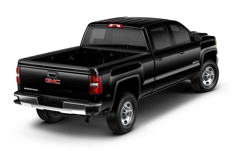 rear-side view of black 2019 GMC Sierra 2500HD