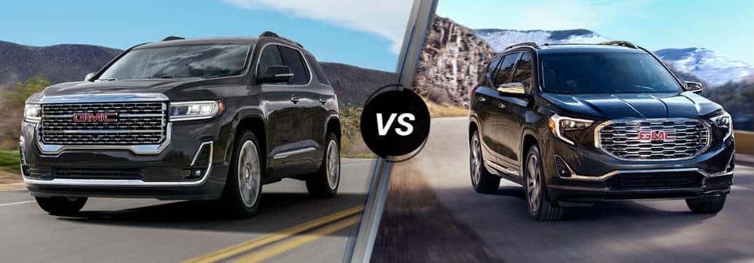 2020 GMC Acadia vs 2020 GMC Terrain