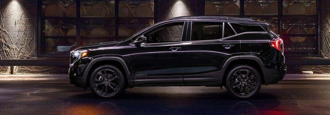 2020 GMC Terrain parked at night