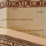 title certificate for car