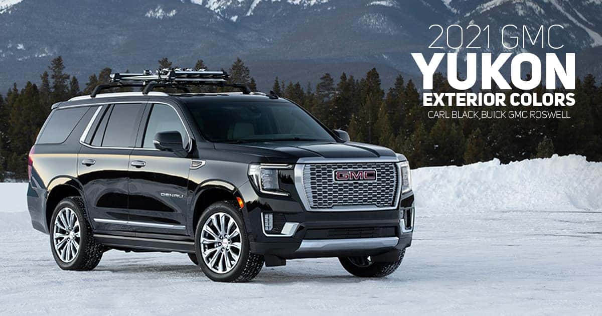 2021 GMC Yukon and Yukon XL Color Options