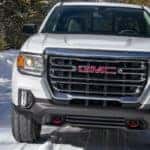 2021 GMC Canyon AT4 Exterior Front Fascia in Snow