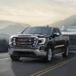 2020 GMC Sierra 1500 SLT Exterior Driver Side Front Angle while Towing