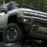 2022 GMC HUMMER EV Exterior Passenger Side Front Angle Off-road