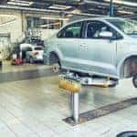 Car In Garage Auto Repair Service Department
