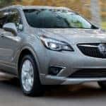 Silver Buick Envision on the road