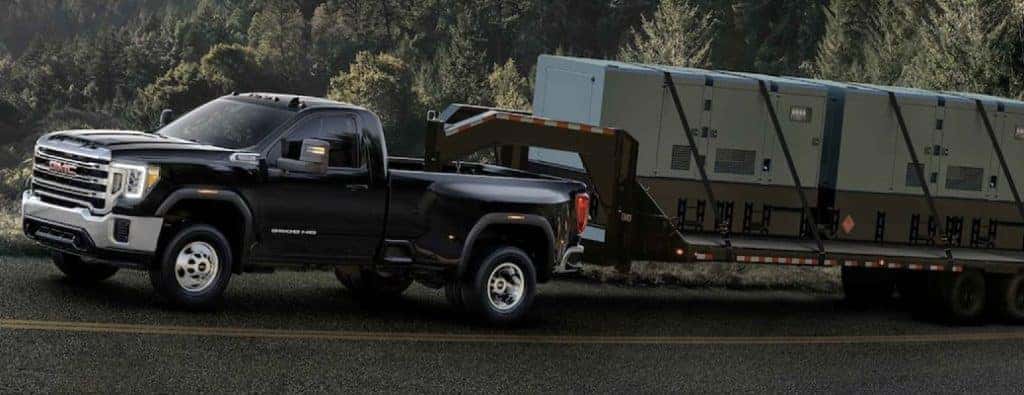 2023 GMC Sierra 3500 HD towing a trailer