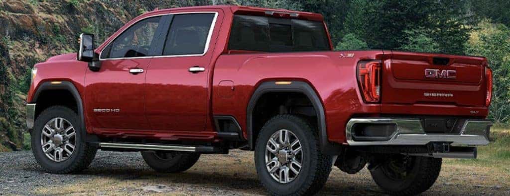 2023 GMC Sierra 2500 HD side and rear view