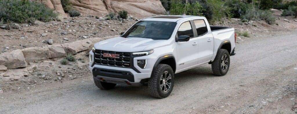 2023 GMC Canyon AT4 on a dirt road