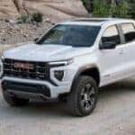 2023 GMC Canyon AT4 on a dirt road