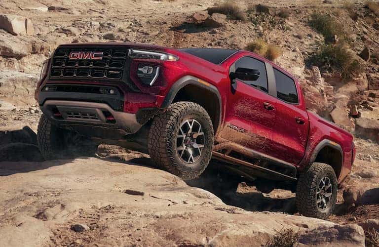 2023 GMC Canyon on an incline