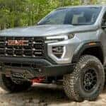 2024 GMC Canyon AT4X AEV Edition on a rocky hill