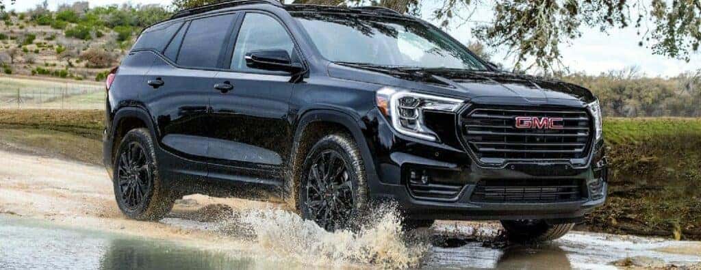 2023 GMC Terrain driving through water