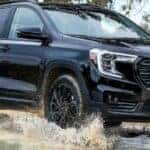 2023 GMC Terrain driving through water