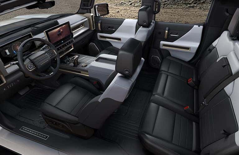 2023 GMC Hummer EV seating overhead view