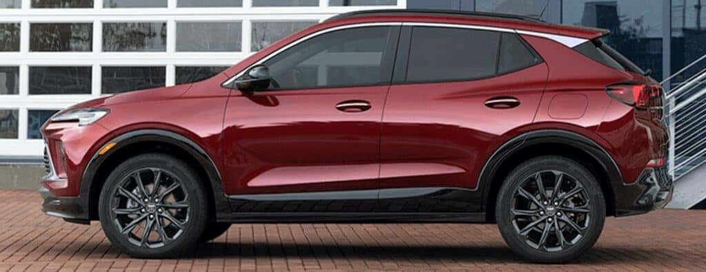 2024 Buick Encore GX side view with red paint
