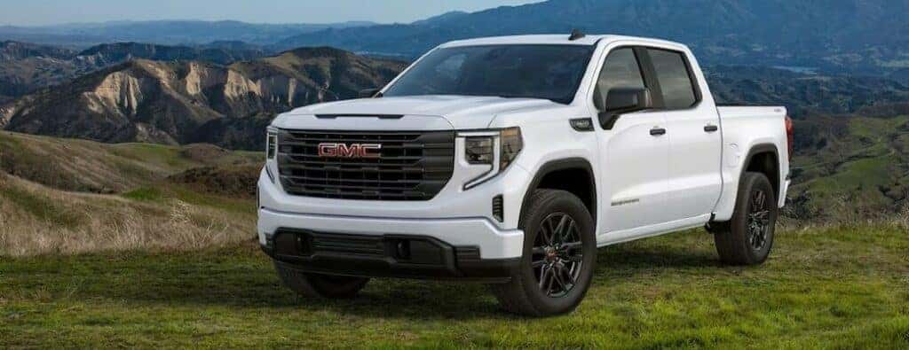 2024 GMC Sierra truck front and side view