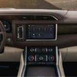 2024 GMC Yukon Denali front seats and touchscreen display