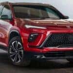 2025 Buick Enclave front view in red
