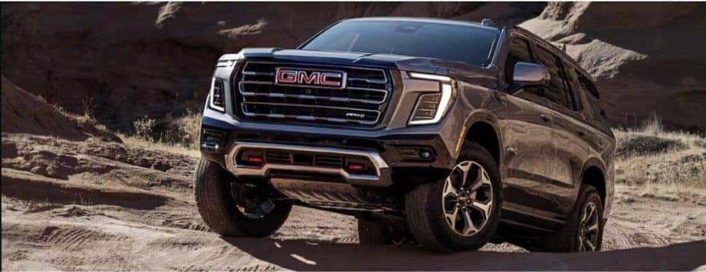 2025 GMC Yukon front and side view