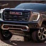 2025 GMC Yukon front and side view
