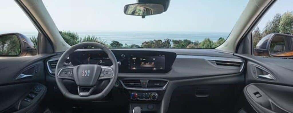 2025 Buick Encore GX Sport Touring windshield and steering wheel
