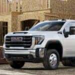 2024 GMC Sierra HD Chassis Cab at a work site
