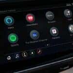 Buick touchscreen display close up