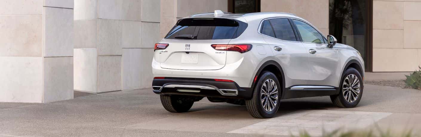 2025 Buick Envision rear view with white paint