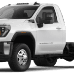 GMC Sierra HD 3500 Chassis cab on white