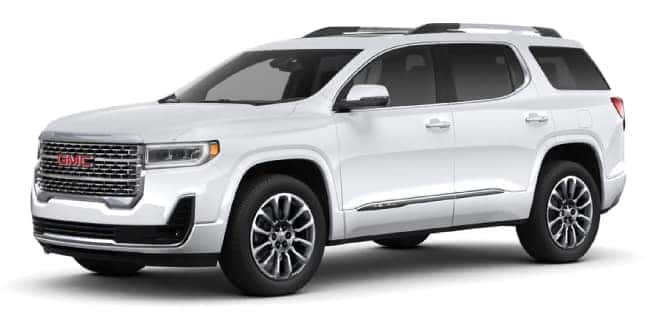 2020 GMC Acadia Summit White Color