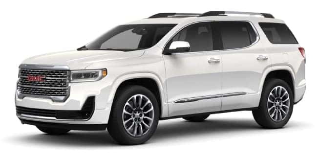 2020 GMC Acadia White Frost Tricoat Color