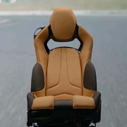 Chevrolet 2020 Corvette Seat GT3 Tan and Black