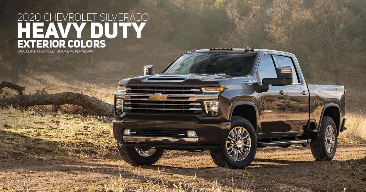 2020 Chevrolet Silverado Hd Color Options Carl Black Kennesaw