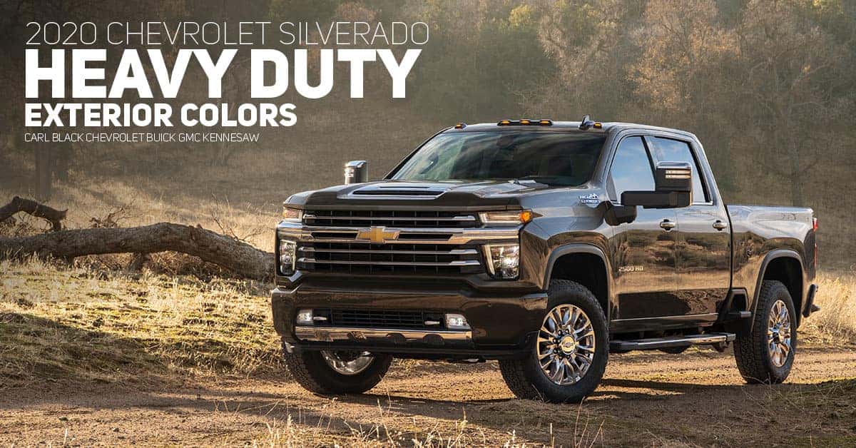 2020 Chevrolet Silverado Hd Color Options Carl Black Kennesaw