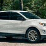 2020 Chevy Equinox parked by the woods
