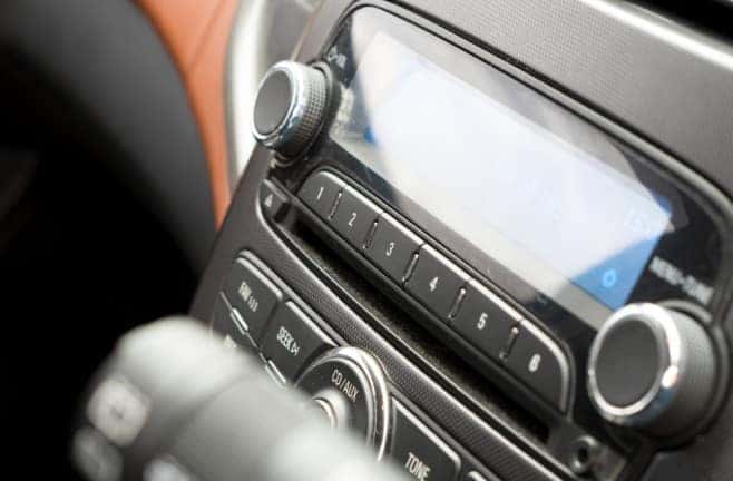 CD player in a car