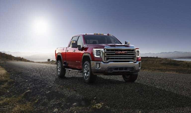 2020 GMC Sierra HD parked on an open road