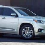 2020 Chevrolet Traverse in the driveway of a home
