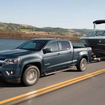 2020 Chevy Colorado Towing a boat