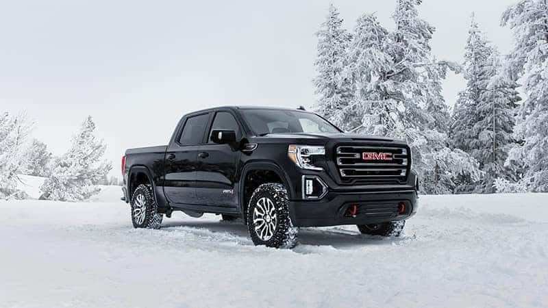 2020 GMC Sierra 1500 AT4 in the snow