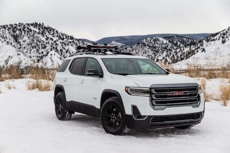 2020 GMC Acadia AT4 in the snow