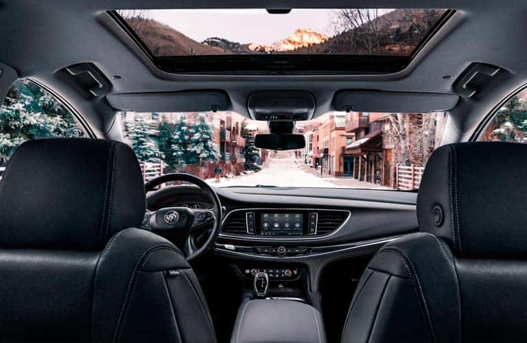 2020 Buick Enclave Dashboard view from back seat
