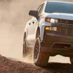 2020 Chevrolet Silverado going through the dirt
