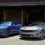 2020 Chevrolet Camaro cars lined up