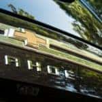 2021 Chevrolet Tahoe badge on the back of the vehicle