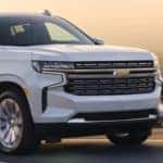 2021 Chevrolet Tahoe cruising down the road